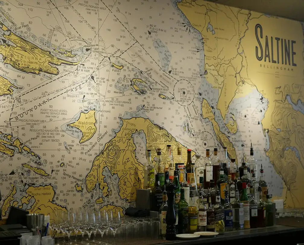 nautical map wallpaper float