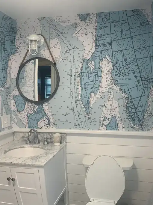 nautical chart wallpaper