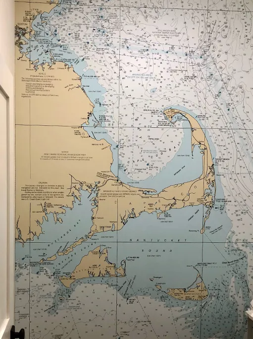 nautical chart wallpaper