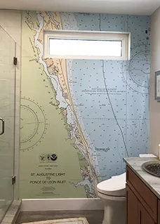 nautical map chart wallpaper
