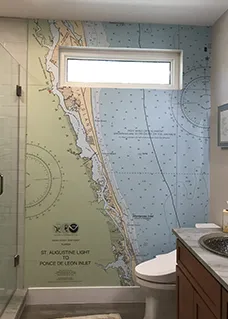 florida nautical map wallpaper