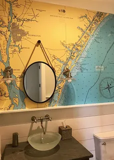 wallpaper nautical chart